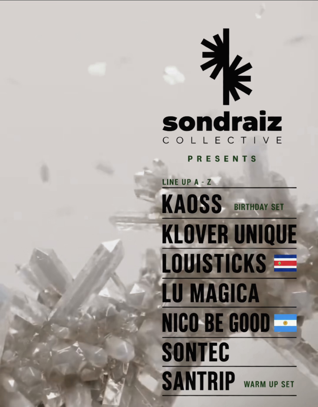 Sondraiz Collective: "Kaoss Birthday" Electronic 12 Hours Party