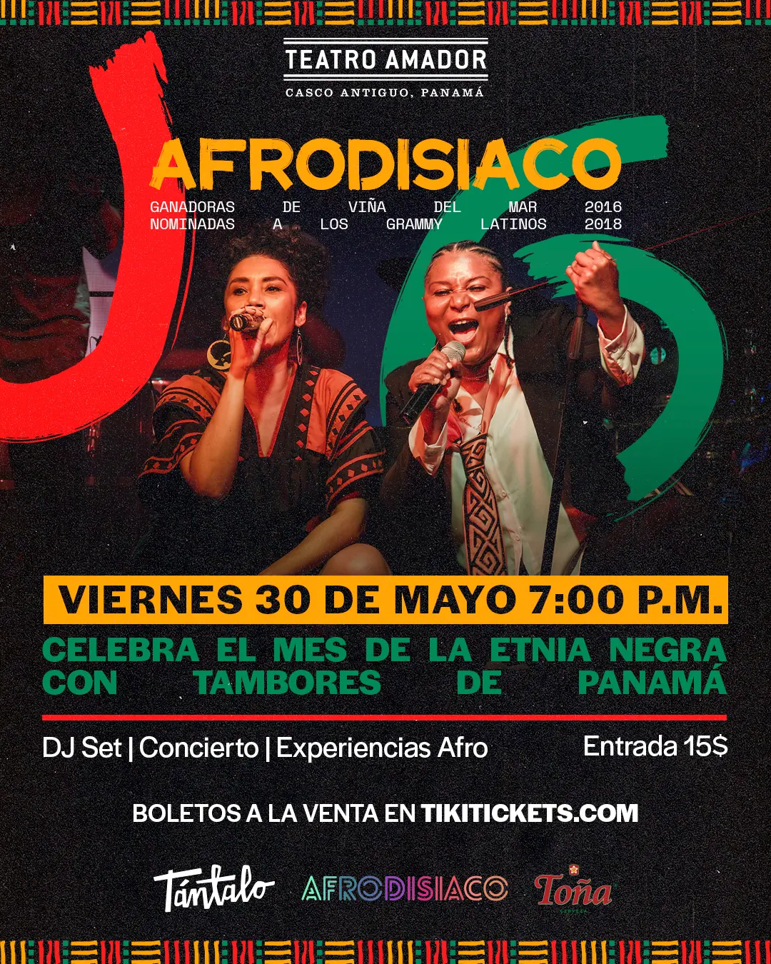 AFRODISIACO EN CONCIERTO 🎶🔥🪘